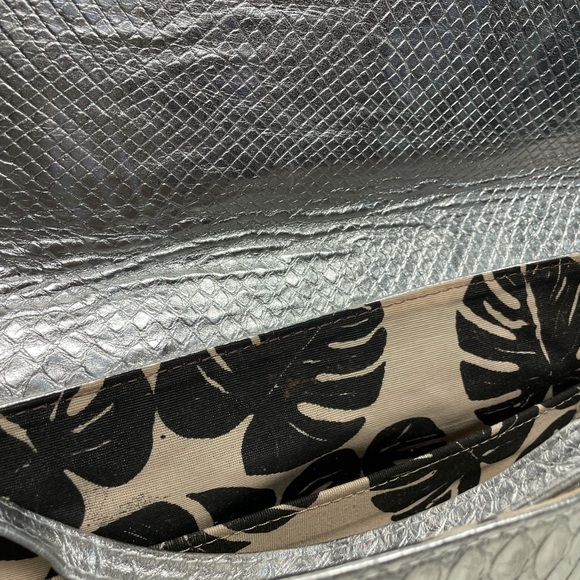 SILVER soft leather - Italian - 100 % real Unique - Picture 6 of 7